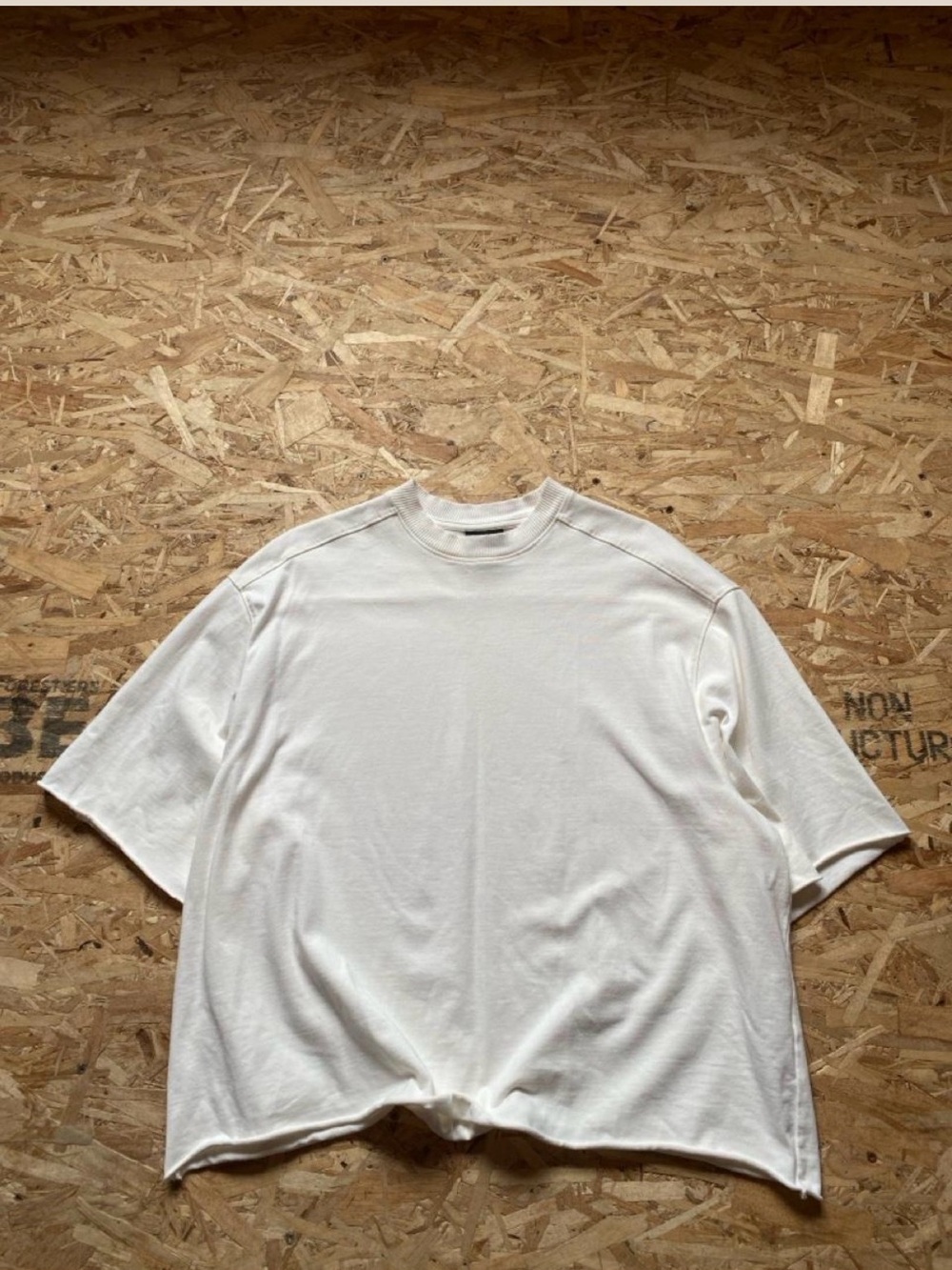 H&M Oversized Short-Sleeve Crewneck Tee - White
